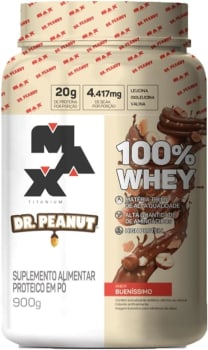 100% Whey Max Titanium x Dr. Peanut (900g), Sabor Bueníssimo em Promoção no  Oferta Esperta