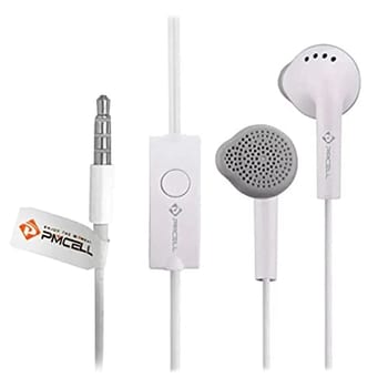 Fone De Ouvido Celular Branco Com Microfone e com bom grave 3.5 Mm