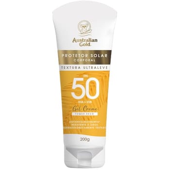 Australian Gold Protetor Solar Corpo Gel Creme Fps 50 200Gr, Australian Gold