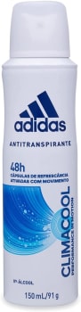 10 Unidades de Desodorante Aerossol Climacool Feminino Adidas - 150ml