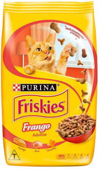  Purina Ração Friskies Delícias da Fazenda para Gatos Adultos Sabor Frango, 3kg 