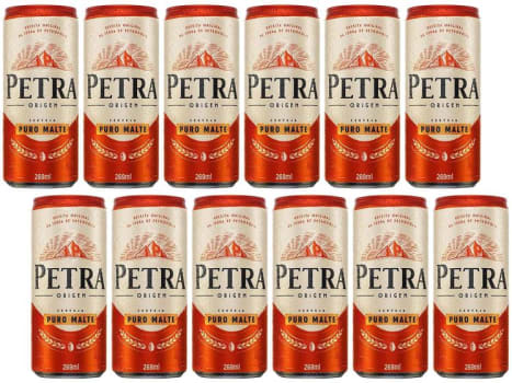 Cerveja Petra Puro Malte 12 Unidades Lata 269ml