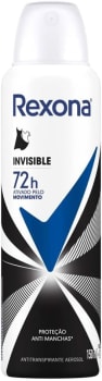 3 Unidades — Desodorante Antitranspirante Feminino Rexona Invisible 150ml