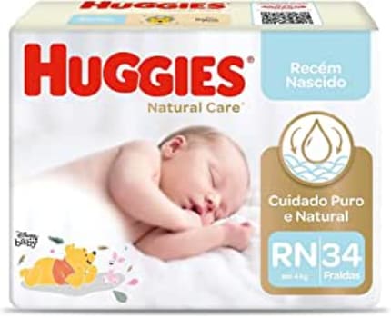 Fralda Huggies Natural Care RN