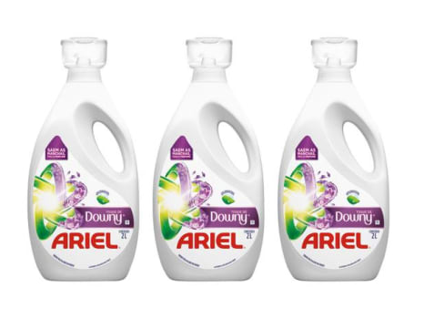 Kit Sabão Líquido Ariel Com Toque de Downy - Concentrado 2L 3 Unidades