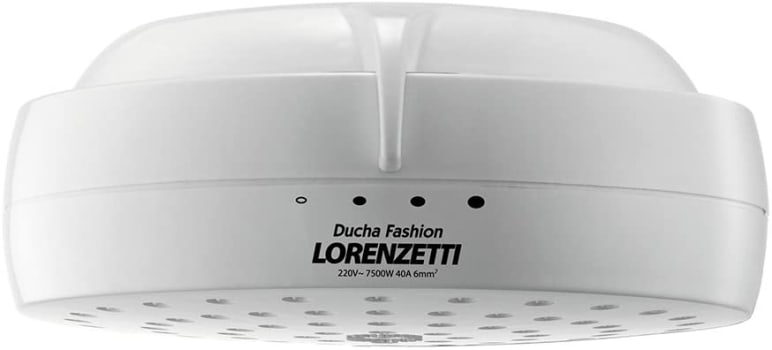 Ducha Fashion 220V 6800W, Lorenzetti, 7531205, Branco, Pequeno