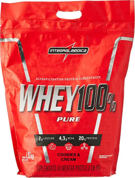 Whey 100% Pure 1,8kg Pouch Integralmedica-Cookies And Cream