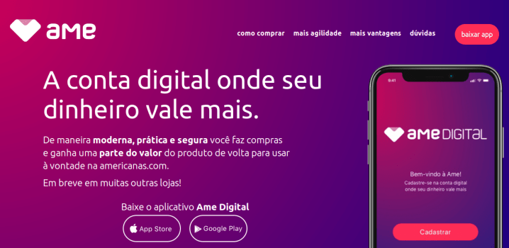 Ame Digital – Descubra como utilizar o Ame e parcele suas compras e ainda garanta 10% do valor das suas compras de volta!!!