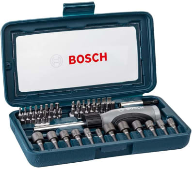 Kit de Pontas e Soquetes para parafusar Bosch com 46 peças