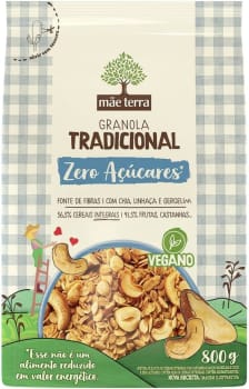 Mãe Terra Granola Tradicional Zero Açúcares 800 g