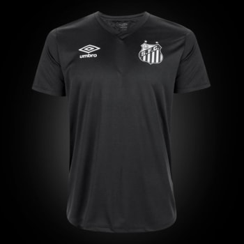 Camisa Santos Black Edição Limitada 21/22 s/n° Torcedor Umbro Masculina - Preto