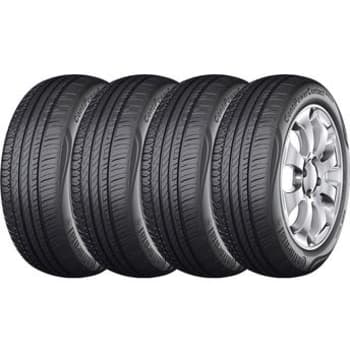 Kit com 4 Pneus Aro 16 Continental 205/55R16 91V FR ContiPowerContact