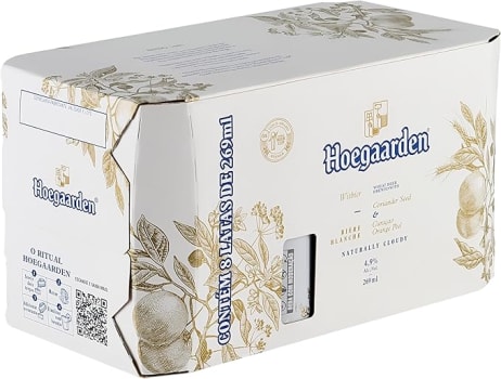 Pack Cerveja de Trigo Hoegaarden 269ml Lata - 8 Unidades