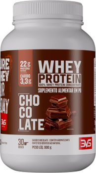 Whey 100% Concentrado 3VS Nutrition Sabor Chocolate 900g