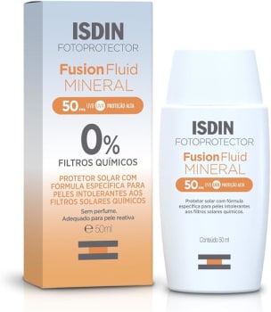 ISDIN Protetor Solar Facial Fusion Fluid Mineral Fps 50-50Ml