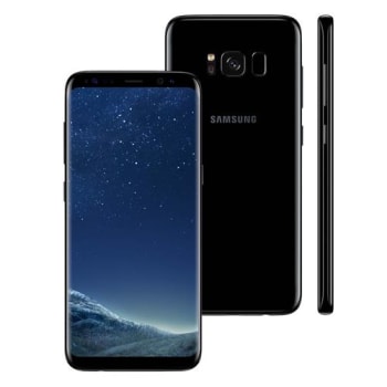 Smartphone Samsung Galaxy S8 Dual Chip Preto com 64GB, Tela 5.8”, Android 7.0, 4G, Câmera 12MP e Octa-Core