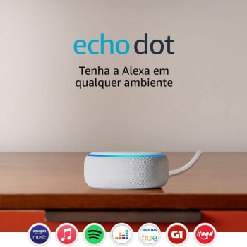  Echo Dot (3ª Geração): Smart Speaker com Alexa - Cor Branca  
