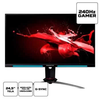 Monitor Gamer Predator 24.5” Acer Full HD - XB253Q GX