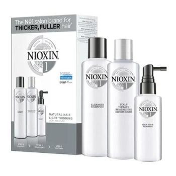 Nioxin Trial Kit Sistema 1 - Shampoo + Condicionador + Leave-in - wella - Magazine Ofertaesperta