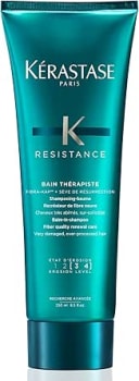 Kérastase Shampoo Resistance Bain Therapiste, Cabelos danificados ou quebradiços, Reconstrução, Fibra-Kap®, Sève de Réssurrection, 250 ml