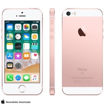 iPhone SE Rosa Dourado, com Tela de 4”, 4G, 32 GB e Câmera de 12 MP - MP852BR/A - AEMP852BRARSA