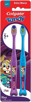 3 Pacotes Colgate Escova Dental Tandy Cores Sortidos - 6 Unidades