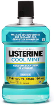 Listerine Antisséptico Bucal Cool Mint, 1500 ml