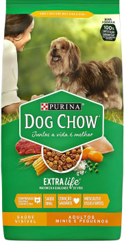 Ração Nestlé Purina Dog Chow para Cães Adultos de Raças Mini e Pequenas - 3kg