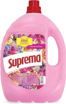 Suprema Amaciante Rosa Toque De Amor, 5L