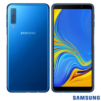 Samsung Galaxy A7 Azul, com Tela Infinita de 6”, 4G, 64 GB e Câmera Tripla 24MP+5MP+8MP - SM-A750GZBJZTO - SGSMA75064AZL_PRD