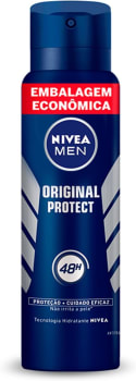 NIVEA MEN Desodorante Antitranspirante Aerossol Original Protect 200ml - Proteção eficaz de 48 horas contra suor e mau