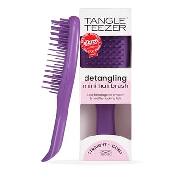 Tangle Teezer Escova de cabelo desembaraçadora definitiva, elimina nós e reduz a quebra, mini escova de cabelo para viagens, mãos pequenas e todos os