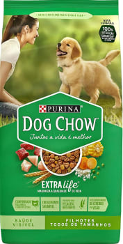 Ração Dog Chow Para Cães Filhotes De Raças Médias E Grandes - 1Kg Purina