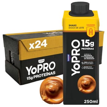 Pack YoPRO Bebida Láctea UHT Doce de Leite Havanna 15g de Proteínas 250ml - 24 unidades
