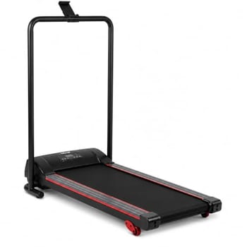 Esteira Ergométrica Elétrica Dobrável 6 km/h com Controle Remoto e Painel Digital Cardio Fitness Academia – Bivolt, Compacta e Silenciosa