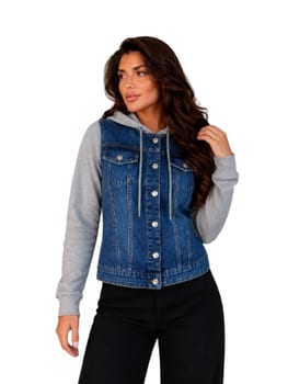 Jaqueta Feminina Teddy Jeans Pelinho E Sem Pelinho Casaco