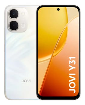 Smartphone Jovi Y31 256GB 16GB RAM (8+8GB RAM expansível) e Câmera 50mp Bateria 7200mah - Branco Lírio