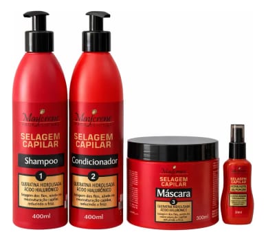 Kit Queratina Hidrolisada + Ácido Hialurônico Capilar 4x1