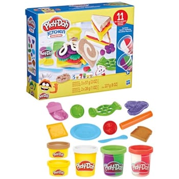 Play-Doh Kitchen Creations Conjunto de massinha Sanduíches Coloridos kit