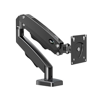 ELG, F80N, Suporte Articulado de Mesa, Pistão a Gás, Design Compacto e Retrátil, Ergonômico, Monitores 17'' a 35'', 2kg a 9kg, Preto