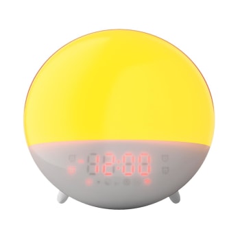 Despertador KaBuM! Smart 500, RGB, Simulação do Amanhecer, Soneca, USB - KBSB005