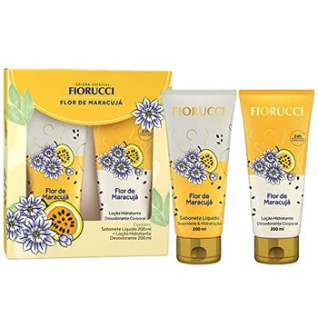 FIORUCCI Kit Sabonete Líquido 200ml + Loção Hid. 200ml FLOR DE MARACUJA