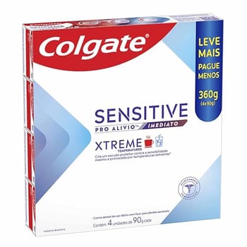 Colgate Sensitive Pro Alívio Xtreme Creme Dental, 4x90g
