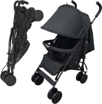 Carrinho De Passeio Para Bebê Park Até 15kgs - Voyage (Preto)