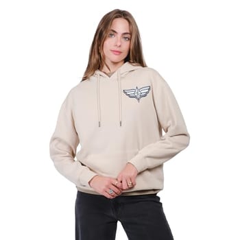 Ultra Game Moletom com capuz feminino padrão WNBA oficial super macio, areia