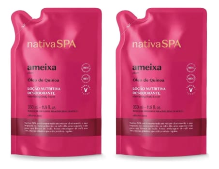 Refil Nativa Spa Loção Desodorante Hidratante Corporal Ameix