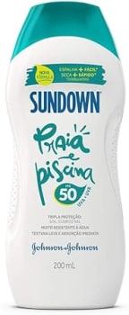 Sundown Protetor Solar Corpo e Rosto Praia e Piscina FPS 50, 200ml