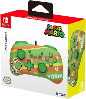 Controle Hori com Fio Horipad Mini: Yoshi NSW-368U - Nintendo Switch