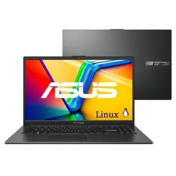 Notebook ASUS Vivobook Go 15 E1504FA AMD Ryzen 5 7520U 16GB Ram 512GB SSD Linux KeepOS Tela 15,6" LED FHD Black - NJ1288
