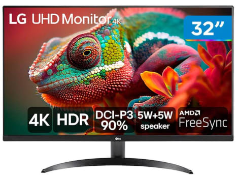 Monitor 60Hz UHD 4K 4ms LG 32UR500-B 32" 2 HDMI - Monitor para PC - Magazine 